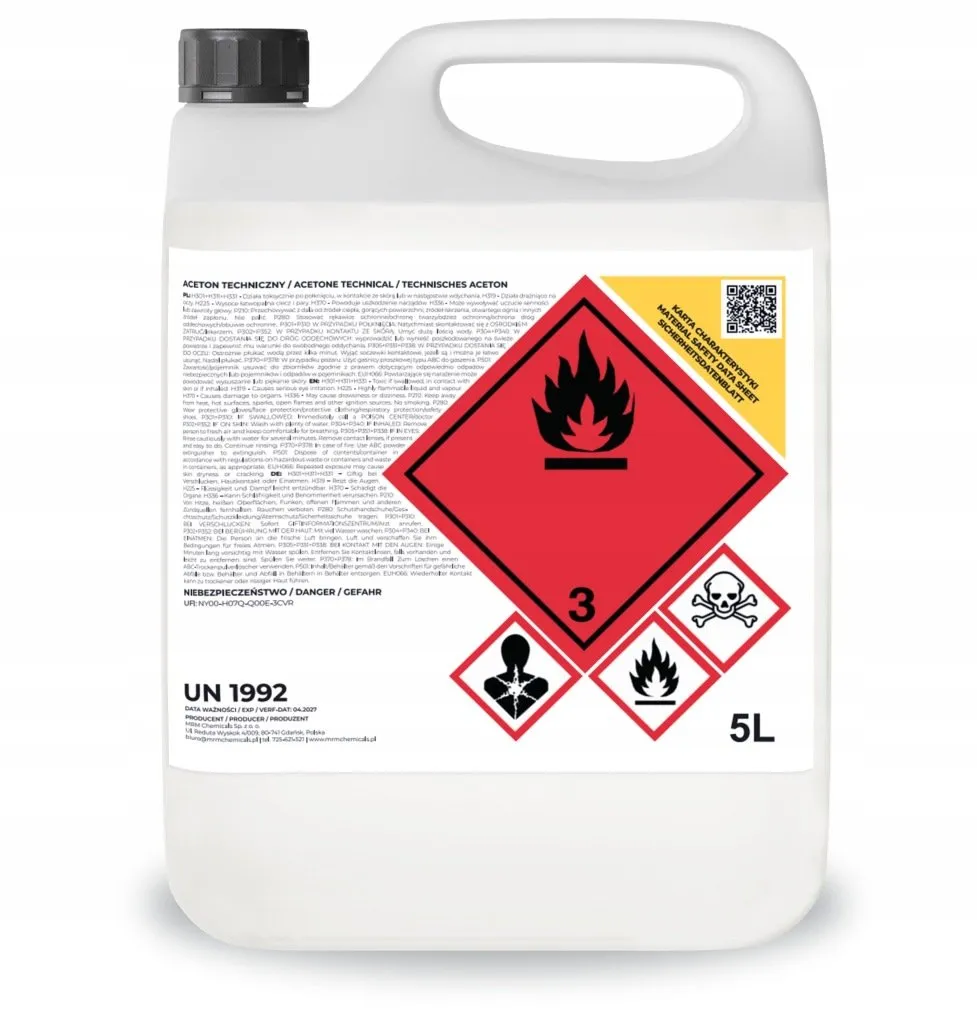 aceton techniczny 5000 ml rozcieńczalnik