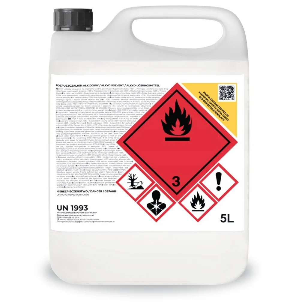 rozpuszczalnik alkidowy do czyszczenia pędzli 5l